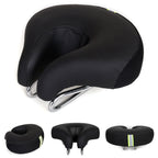 Bicycle Saddle Noseless Thick Soft Cushioning Pressure Relief