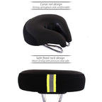Bicycle Saddle Noseless Thick Soft Cushioning Pressure Relief