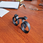 Bicycle Sculpture Black Wire Frame Compact & Lightweight