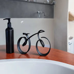 Bicycle Sculpture Minimalist Black Wire Frame