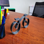 Bicycle Sculpture Minimalist Black Wire Frame