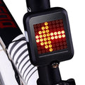 Bicycle Tail Light Motion-Activated Turn Signals Laser Projection Rechargeable