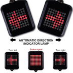 Bicycle Tail Light Motion-Activated Turn Signals Laser Projection Rechargeable