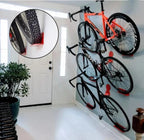 Bicycle Wall Mount Horizontal High-Carbon Steel Supports 220.5 Lbs