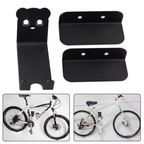 Bicycle Wall Mount Horizontal High-Carbon Steel Supports 220.5 Lbs