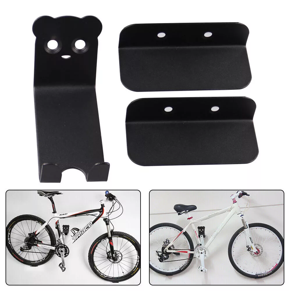 Bicycle Wall Mount Horizontal High-Carbon Steel Supports 220.5 Lbs