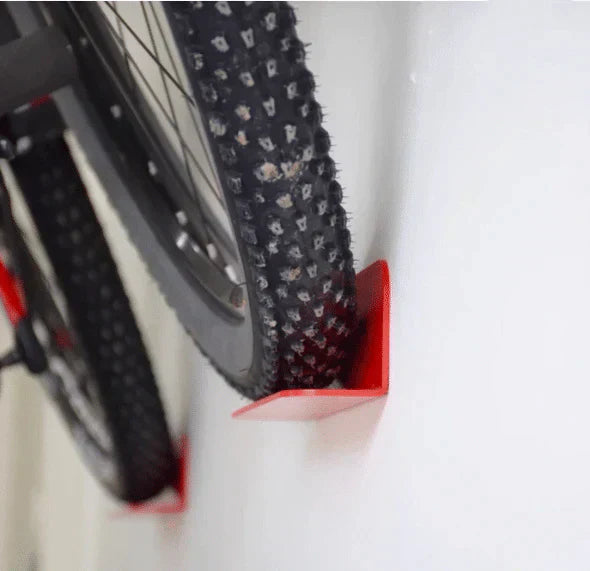 Bicycle Wall Mount Horizontal High-Carbon Steel Supports 220.5 Lbs