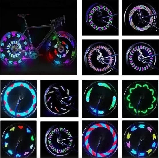 Bicycle Wheel Spoke Light 32 RGB LEDs Speed-Activated Patterns