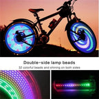 Bicycle Wheel Spoke Light 32 RGB LEDs Speed-Activated Patterns