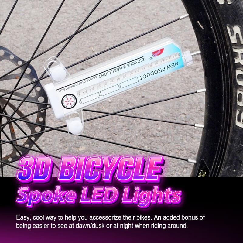 Bicycle Wheel Spoke Light 32 RGB LEDs Speed-Activated Patterns
