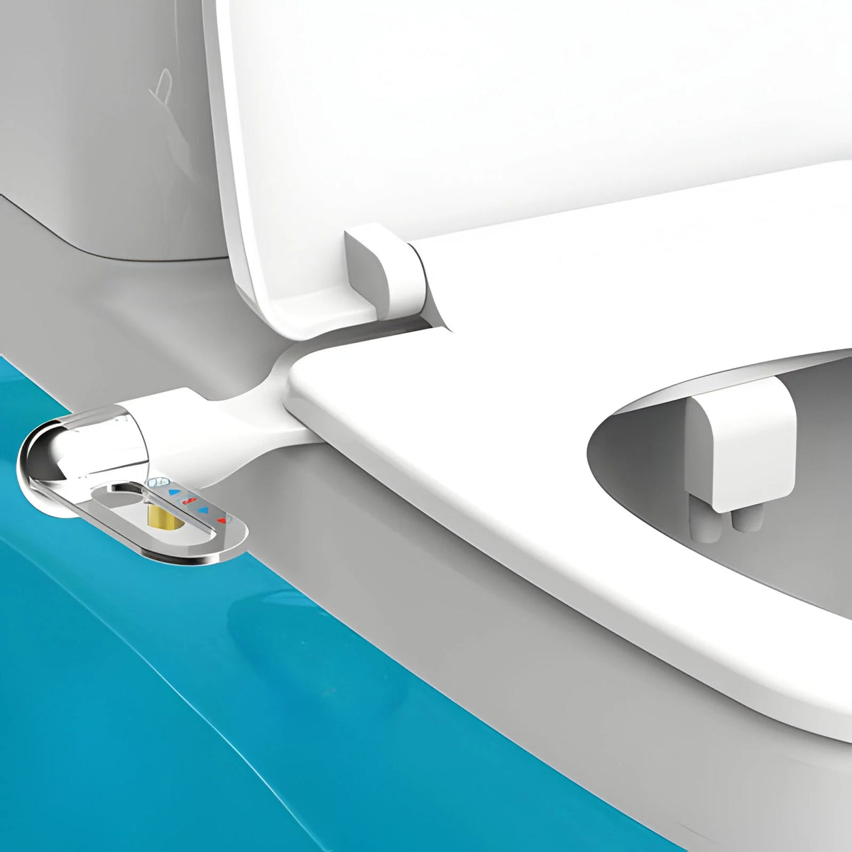 Bidet Attachment Dual Nozzle & Adjustable Flow Ultra-Thin