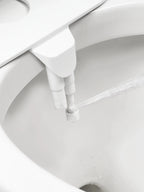 Bidet Attachment Dual Nozzles Adjustable Pressure Tool-Free Installation