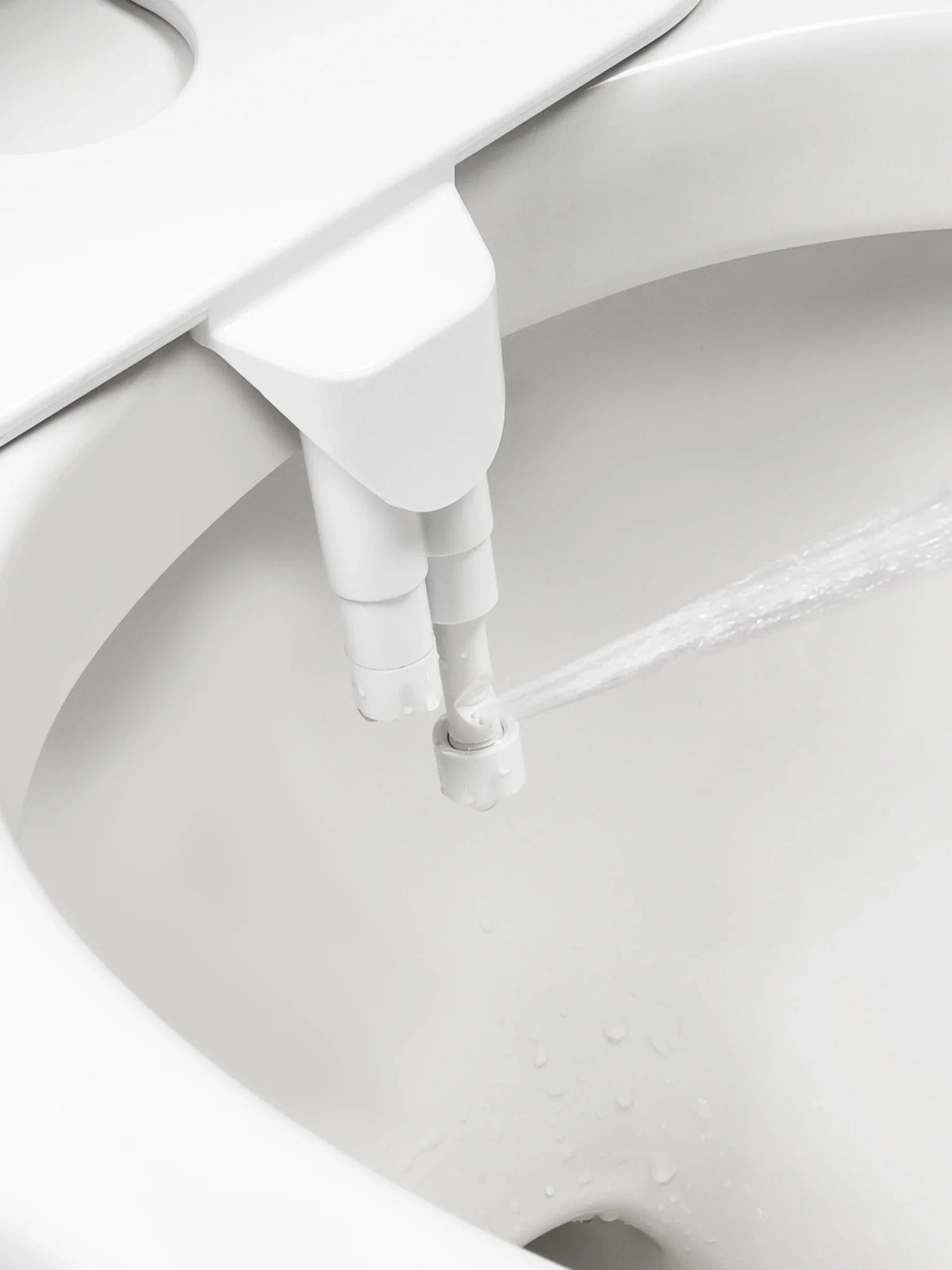 Bidet Attachment Dual Nozzles Adjustable Pressure Tool-Free Installation
