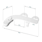 Bidet Attachment Dual Nozzles Adjustable Pressure Tool-Free Installation