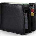 Bifold Wallet Genuine Leather RFID-Blocking 13 Card Slots