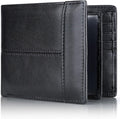 Bifold Wallet Genuine Leather RFID-Blocking 16 Card Slots