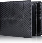 Bifold Wallet Genuine Leather RFID-Blocking 16 Card Slots