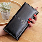 Bifold Wallet Slim Leather Multiple Card Slots & Bill Pocket