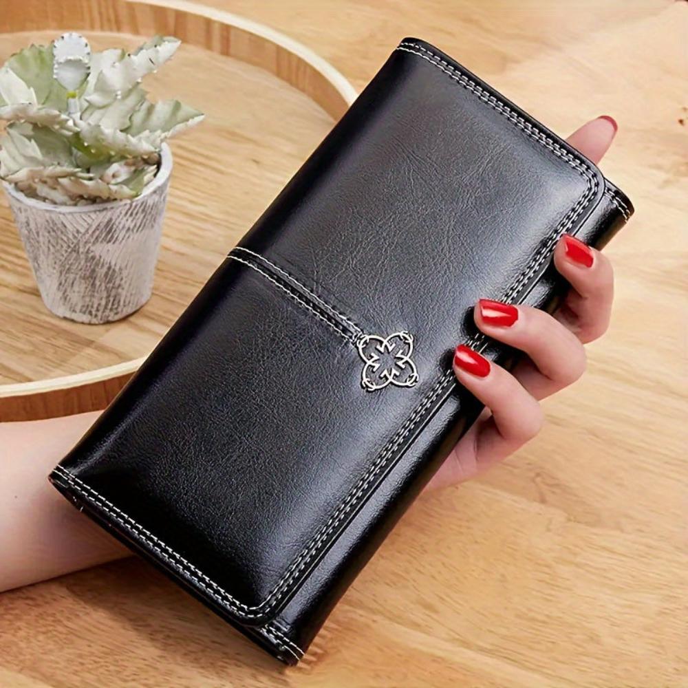 Bifold Wallet Slim Leather Multiple Card Slots & Bill Pocket
