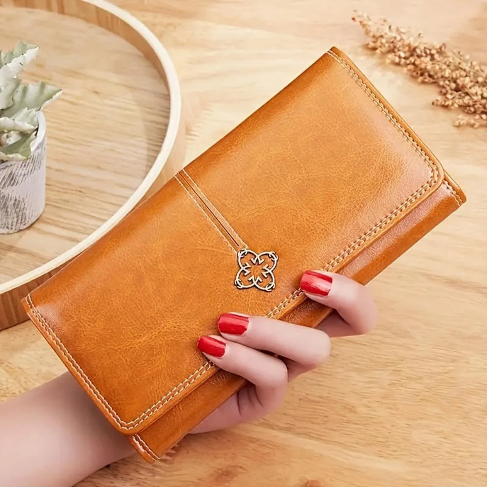 Bifold Wallet Slim Leather Multiple Card Slots & Bill Pocket