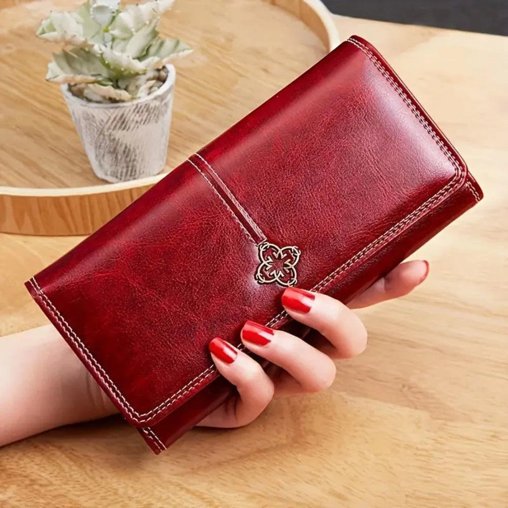 Bifold Wallet Slim Leather Multiple Card Slots & Bill Pocket