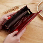 Bifold Wallet Slim Leather Multiple Card Slots & Bill Pocket