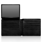 Bifold Wallet Top-Grain Leather RFID Blocking 10 Card Slots