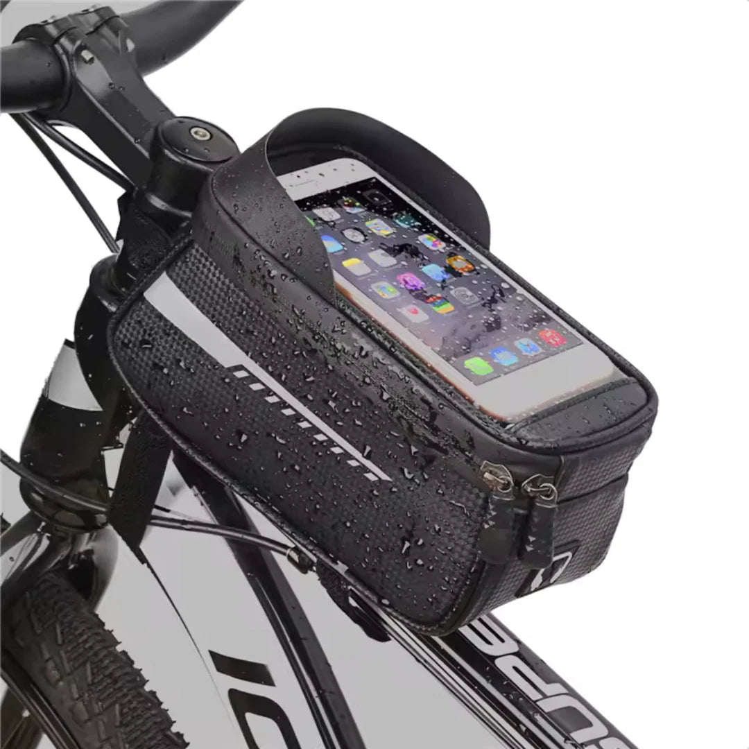 Bike Handlebar Bag Touchscreen Phone Window & Water-Repellent
