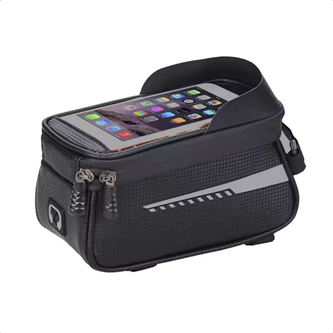 Bike Handlebar Bag Touchscreen Phone Window & Water-Repellent