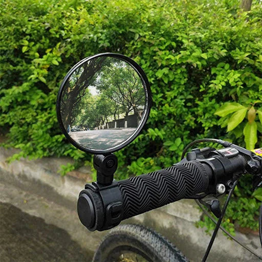 Bike Handlebar Mirror 360° Adjustable Glass & Universal Fit
