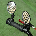 Bike Handlebar Mirror 360° Adjustable Glass & Universal Fit