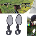 Bike Handlebar Mirror 360° Adjustable Glass & Universal Fit