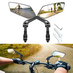 Bike Handlebar Mirror Pair Wide-Angle HD