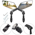 Bike Handlebar Mirror Pair Wide-Angle HD