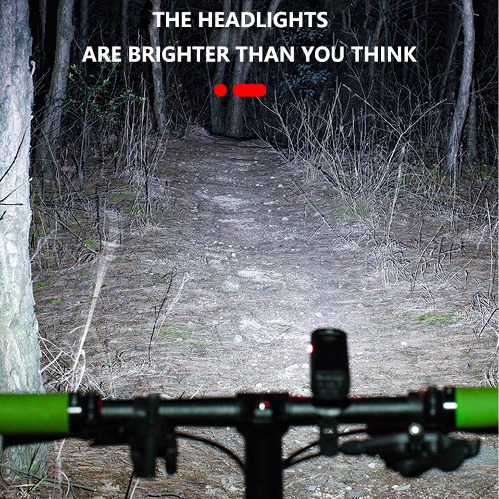 Bike Headlight & Taillight Set 1000 Lumen USB Rechargeable