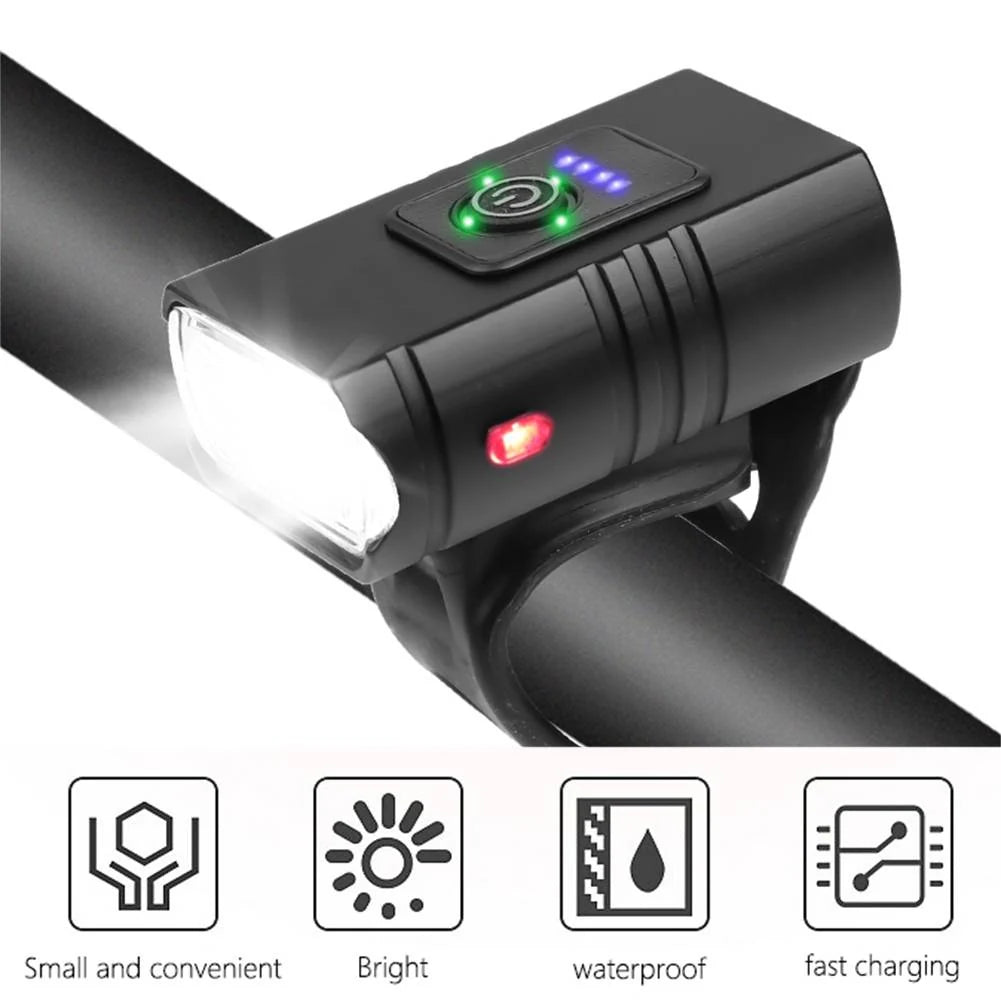 Bike Headlight & Taillight Set 1000 Lumen USB Rechargeable