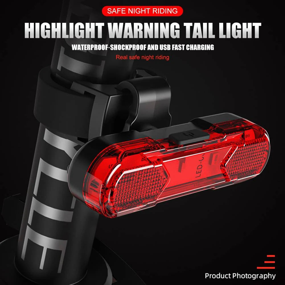 Bike Headlight & Taillight Set 1000 Lumen USB Rechargeable