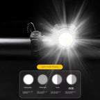 Bike Horn & Light 110dB Alarm Rechargeable Remote Control