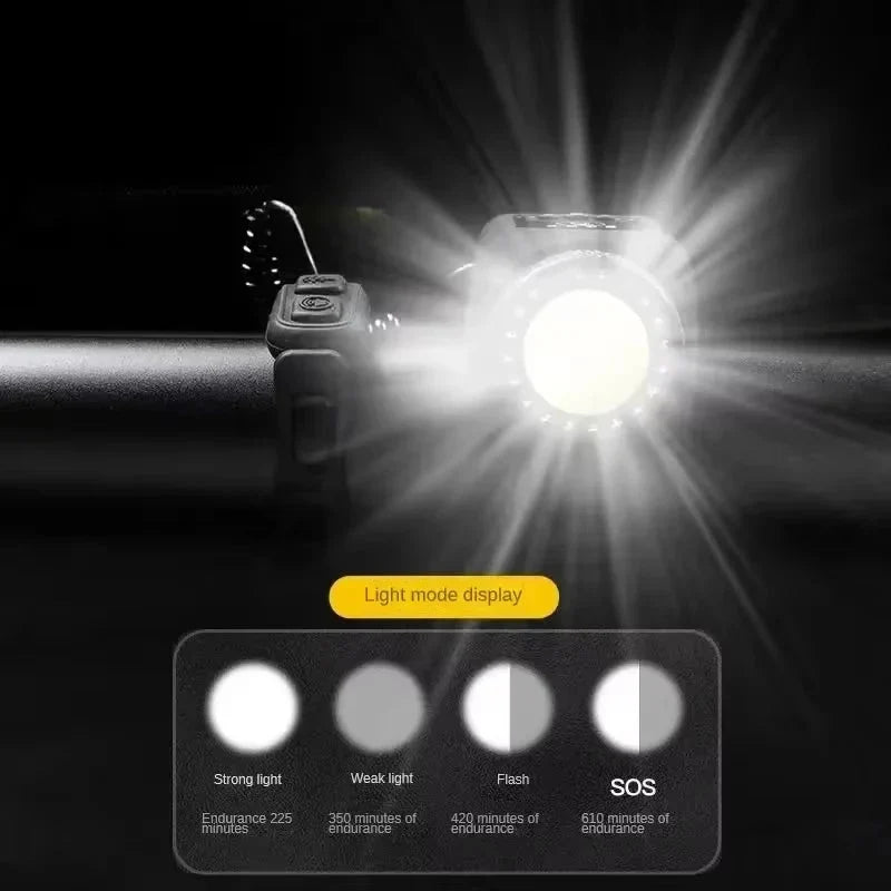 Bike Horn & Light 110dB Alarm Rechargeable Remote Control
