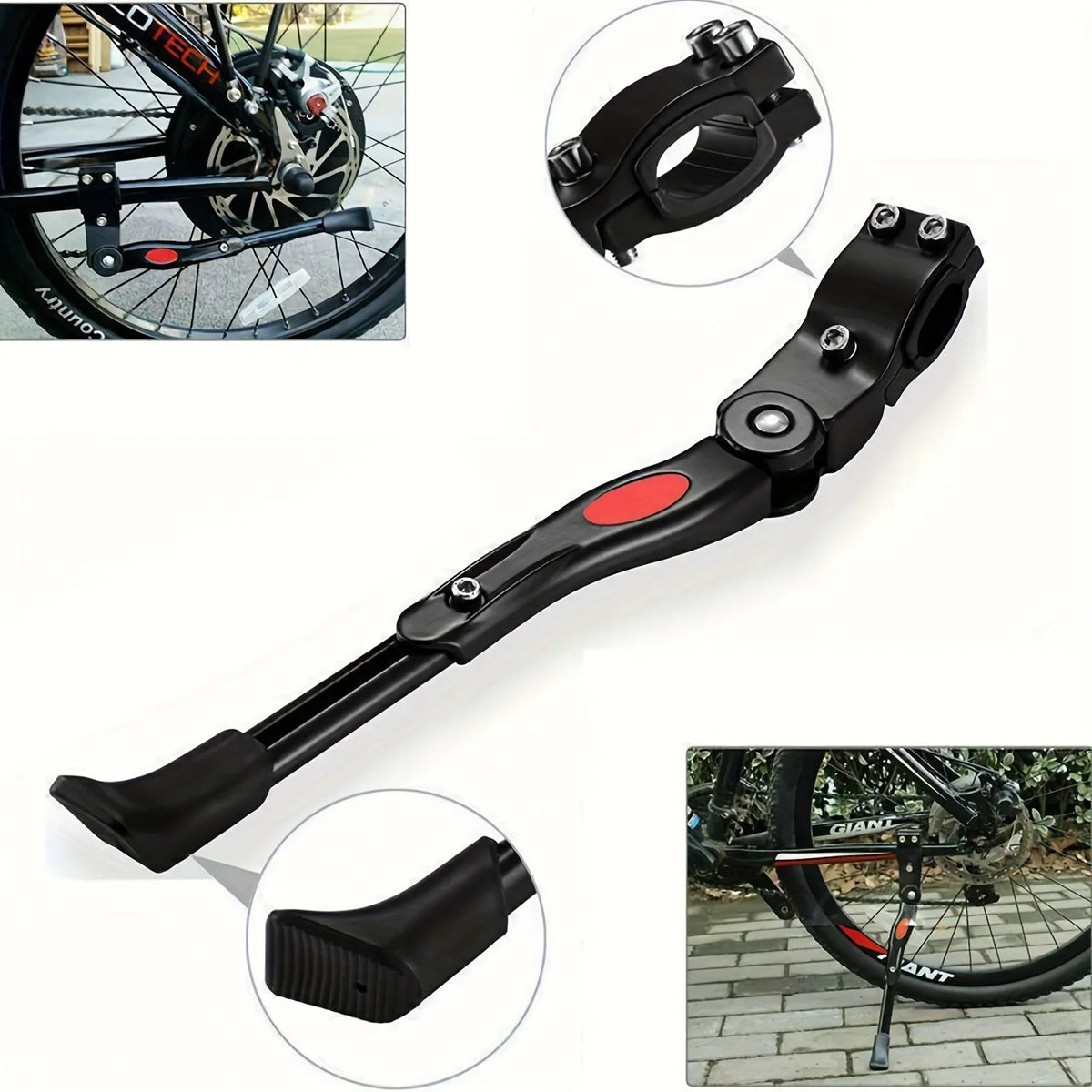 Bike Kickstand Adjustable Height Aluminum