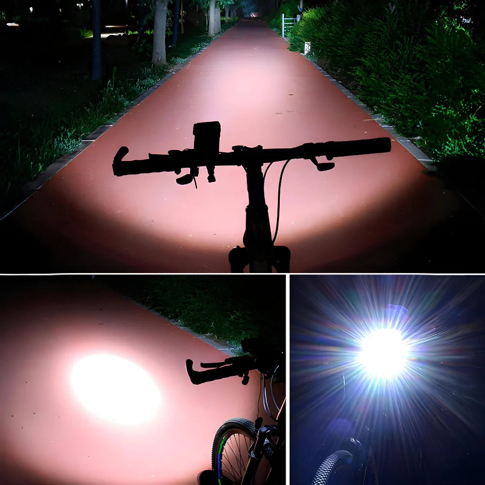 Bike Light Phone Mount Power Bank & Horn