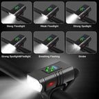 Bike Light Set 1000 Lumens USB Rechargeable
