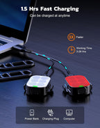 Bike Light Set Front & Rear Ultra Slim USB Rechargeable