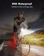 Bike Light Set Front & Rear Ultra Slim USB Rechargeable