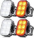 Bike Light Set Front & Rear Ultra Slim USB Rechargeable