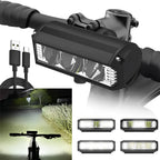 Bike Light USB-C Rechargeable Quick-Attach Handlebar Mount Weather-Resistant