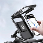 Bike Phone Holder Waterproof 360 Degree Rotatable Touchscreen Window