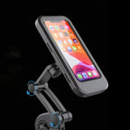 Bike Phone Holder Waterproof 360 Degree Rotatable Touchscreen Window