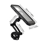 Bike Phone Holder Waterproof 360 Degree Rotatable Touchscreen Window