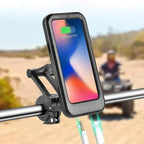 Bike Phone Mount Waterproof 15W Wireless Charging